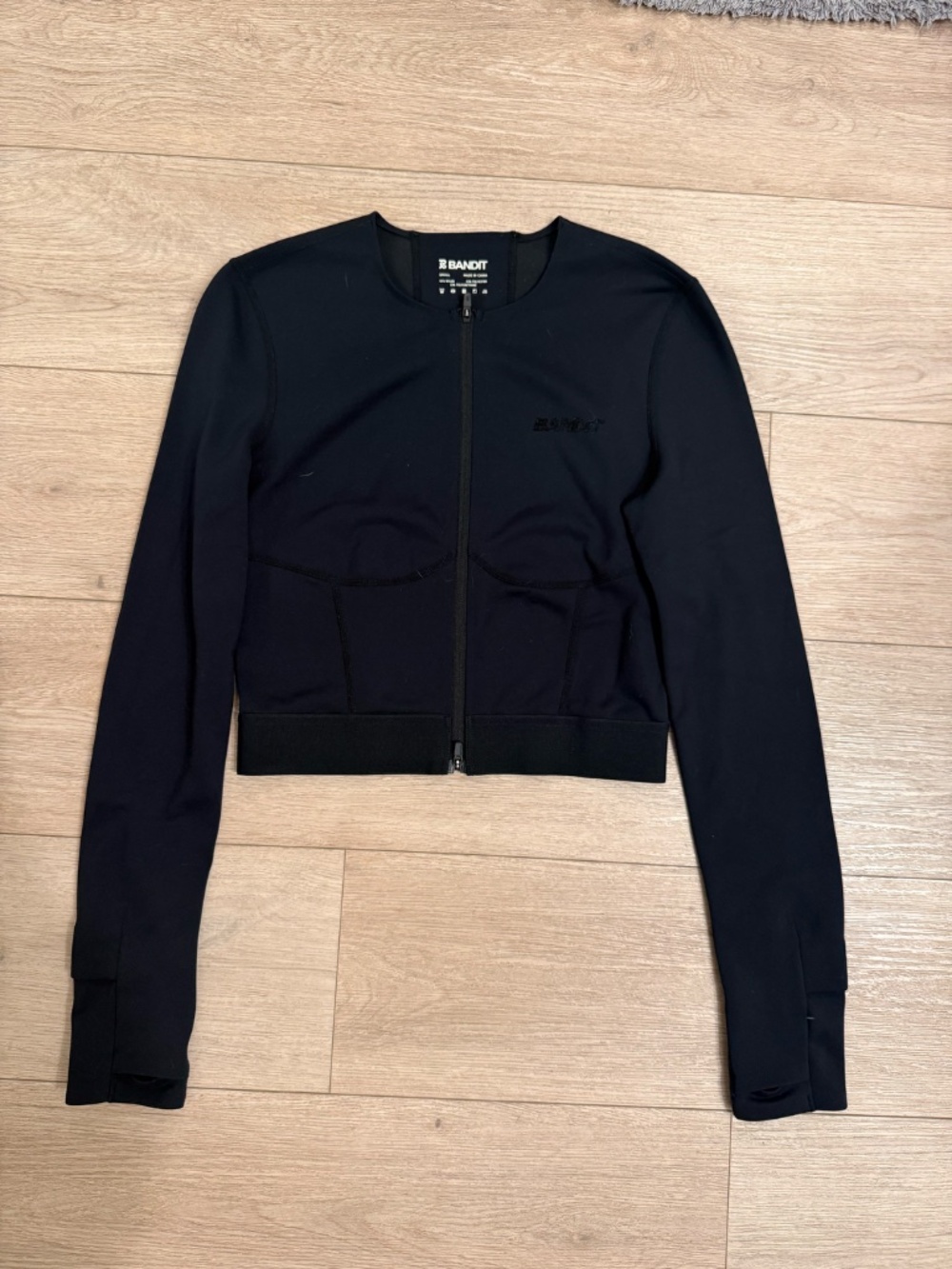 Bandit Two Way Zip Cold Gear Cropped Jacket with Pockets